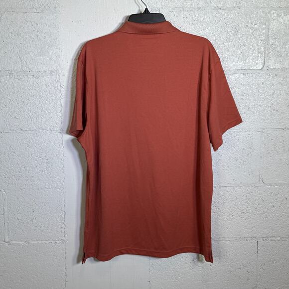 Alfani Men's Ottoman Zip Polo, Terracotta Glaze, 2XL $40 - Picture 3 of 6